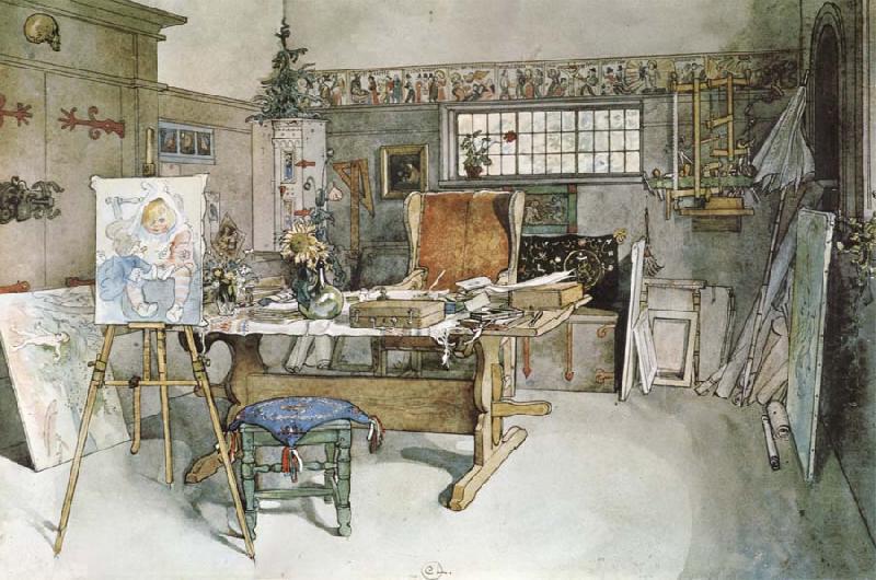 Carl Larsson One Half of the Studio china oil painting image